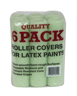 Linzer Synthetic Blend 9 in. W X 3/8 in. Regular Paint Roller Cover 6 pk