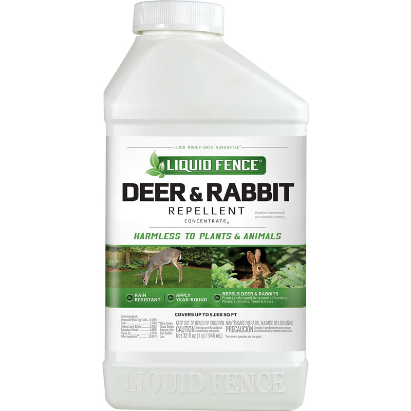 Liquid Fence Animal Repellent Liquid For Deer and Rabbits 32 oz