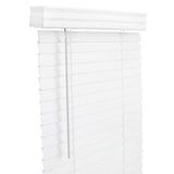 Living Accents Faux Wood 2 in. Blinds 46 in. W X 60 in. H White Cordless