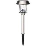 Living Accents Brushed Nickel Solar Powered 0.2 W LED Pathway Light 1 pk