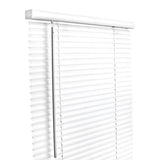 Living Accents Vinyl 1 in. Blinds 52 in. W X 64 in. H White Cordless
