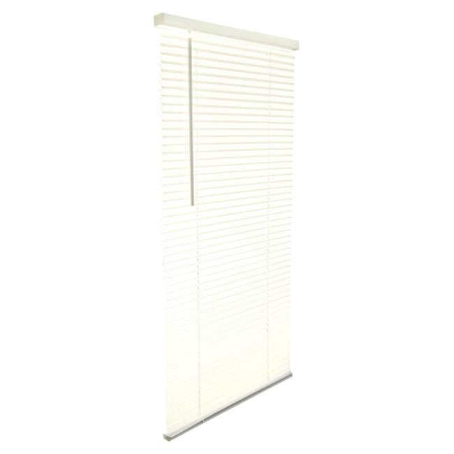 Living Accents Vinyl 1 in. Blinds 36 in. W X 64 in. H Alabaster Cordless