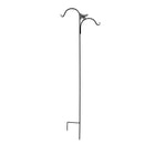 Living Accents Black Steel 84 in. H Double Crook with Butterfly Plant Hook 1 pk