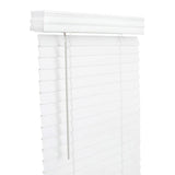 Living Accents Faux Wood 2 in. Blinds 23 in. W X 60 in. H White Cordless