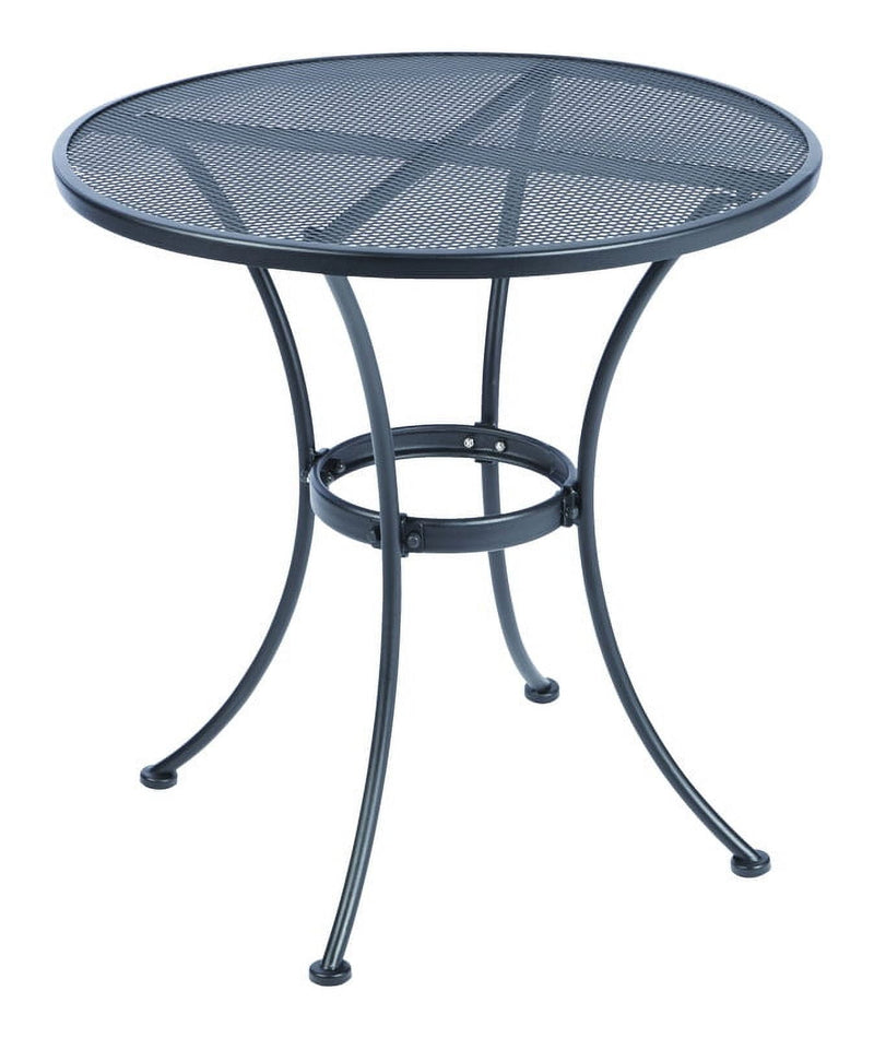 Living Accents Winston Black Round Steel Bistro Table