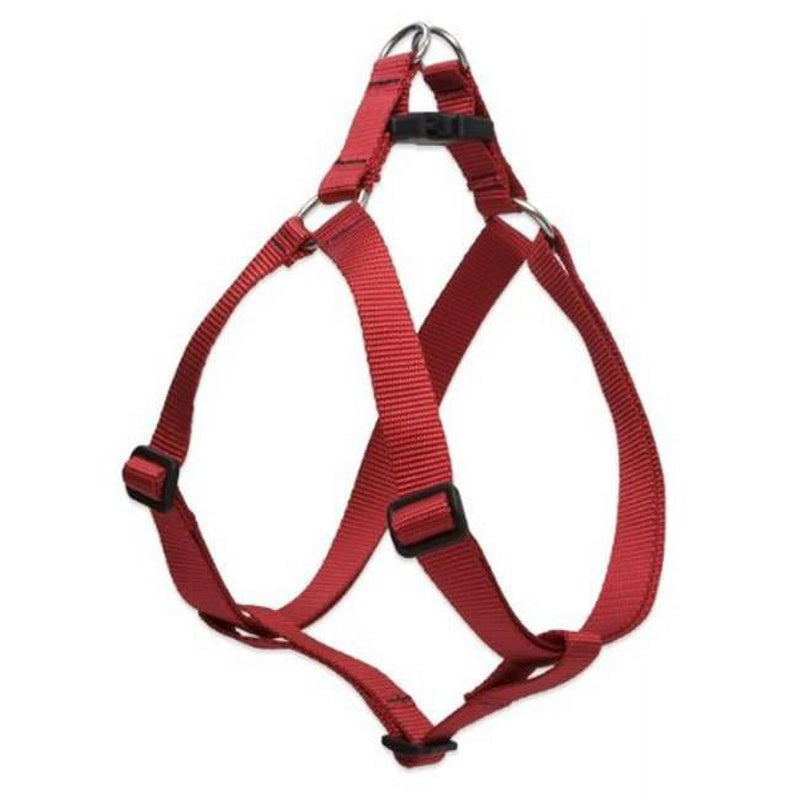 LupinePet Basic Solids Red Red Nylon Dog Harness