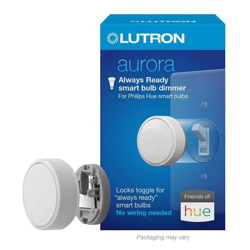 Lutron Aurora White Rotary Dimmer Switch 1 pk