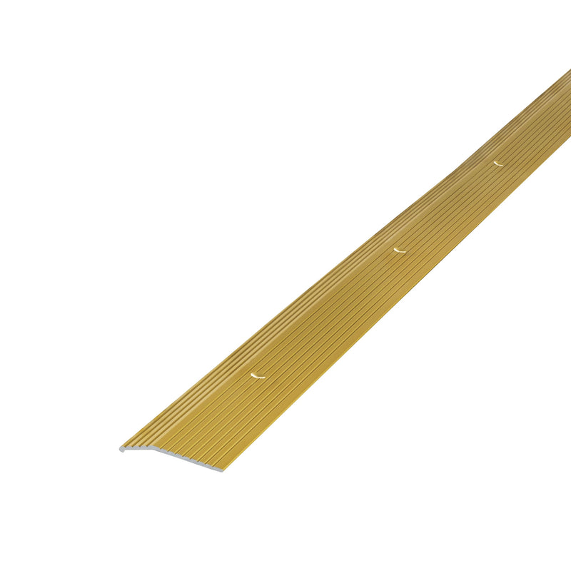 M-D 5/16 in. H X 36 in. L Prefinished Satin Brass Aluminum Carpet Trim