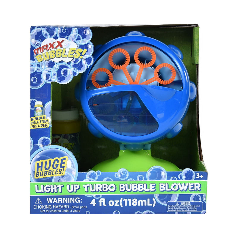 Maxx Bubbles Turbo Bubble Blower Blue/Green