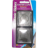 Magic Sliders Plastic Caster Cup Brown Square 2 in. W X 2 in. L 4 pk