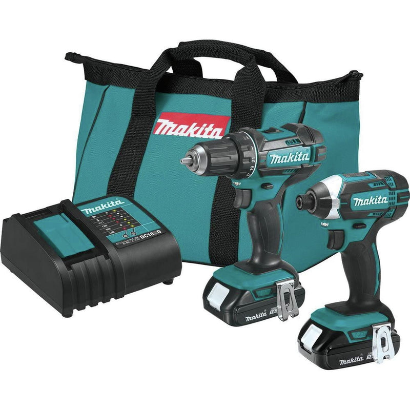 Makita 18V LXT Cordless Brushed 2 Tool Combo Kit