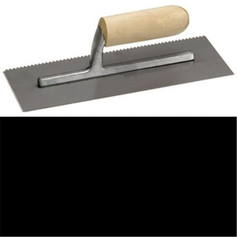 Marshalltown 4-1/2 in. W X 11 in. L Steel Notched Trowel