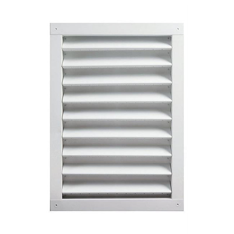 Master Flow 24 in. W X 30 in. L White Aluminum Wall Louver