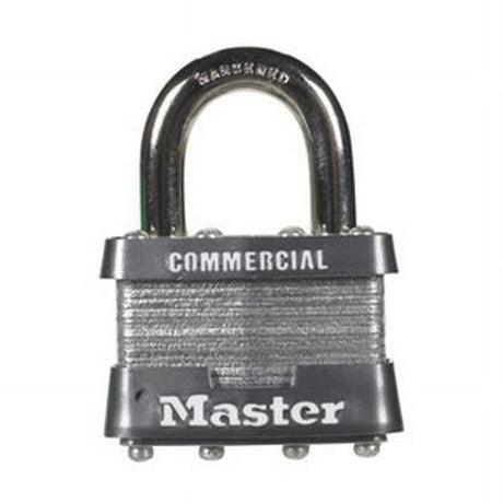 Master Lock 1-5/16 in. H X 1-3/4 in. W Laminated Steel 4-Pin Cylinder Padlock Keyed Alike
