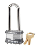 Master Lock 1-5/16 in. H X 1 in. W X 1-3/4 in. L Steel Double Locking Padlock Keyed Alike