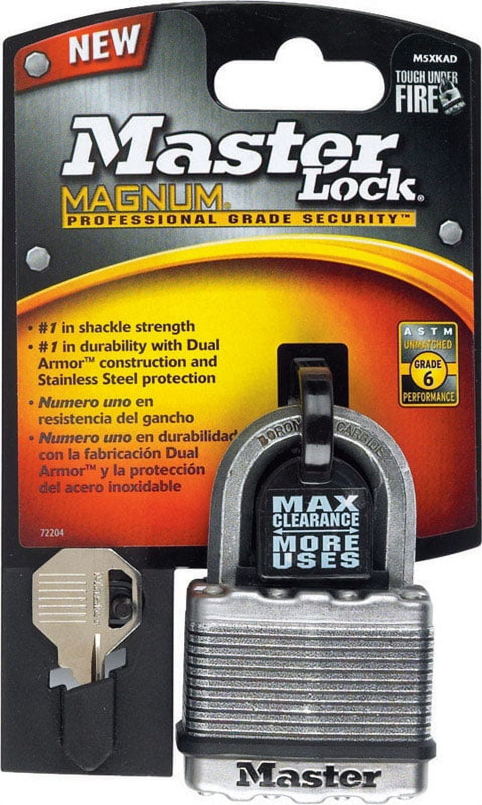 Master Lock 6.34 in. H X 1.34 in. W X 3.91 in. L Steel Ball Bearing Locking Padlock Keyed Alike