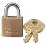 Master Lock 3/4 in. H X 7/16 in. W X 3/4 in. L Brass Pin Cylinder Padlock