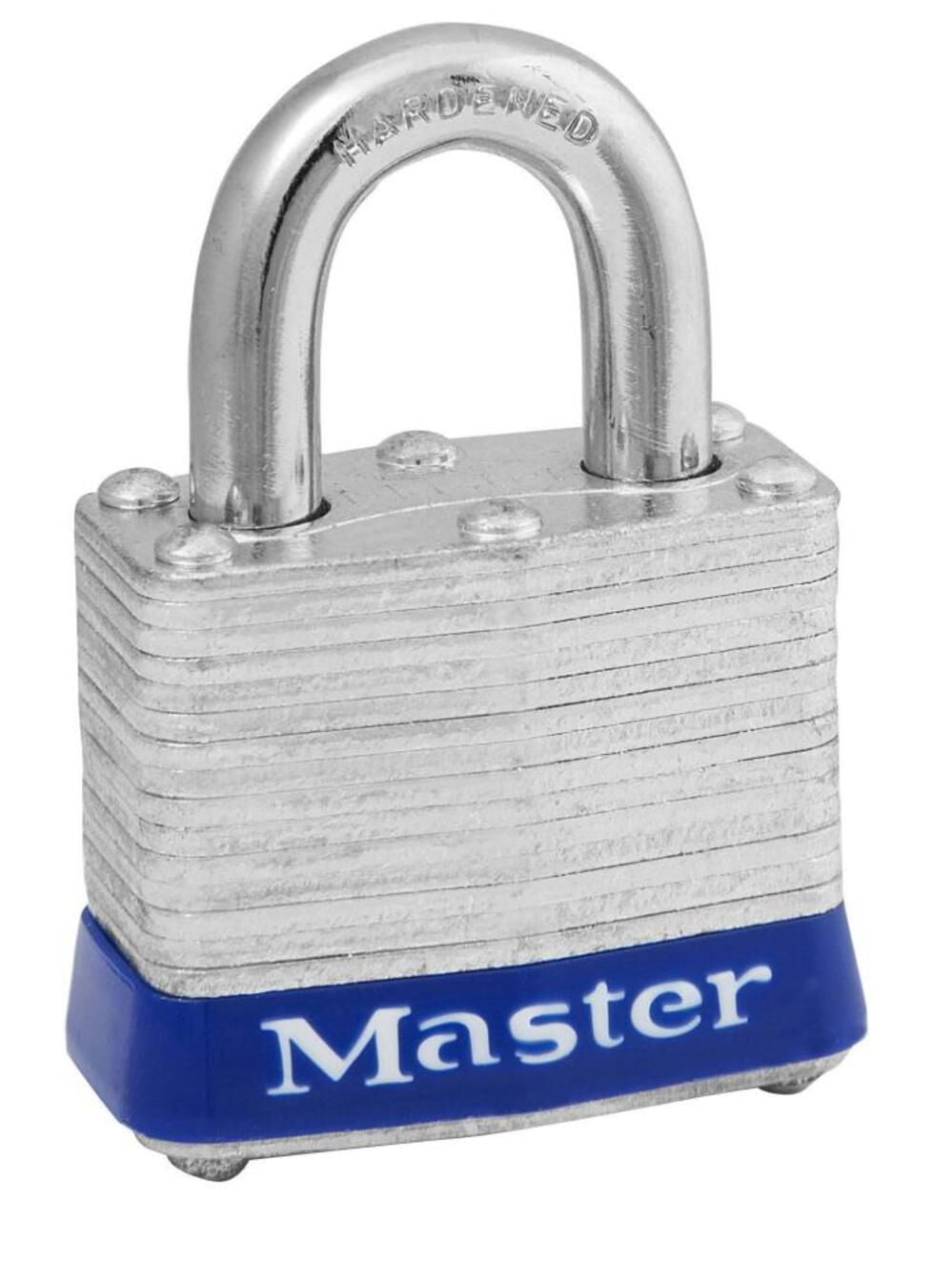 Master Lock 1-5/16 in. H X 3/4 in. W X 1-9/16 in. L Steel Pin Tumbler Padlock Keyed Alike