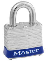 Master Lock 1-5/16 in. H X 3/4 in. W X 1-9/16 in. L Steel Pin Tumbler Padlock Keyed Alike
