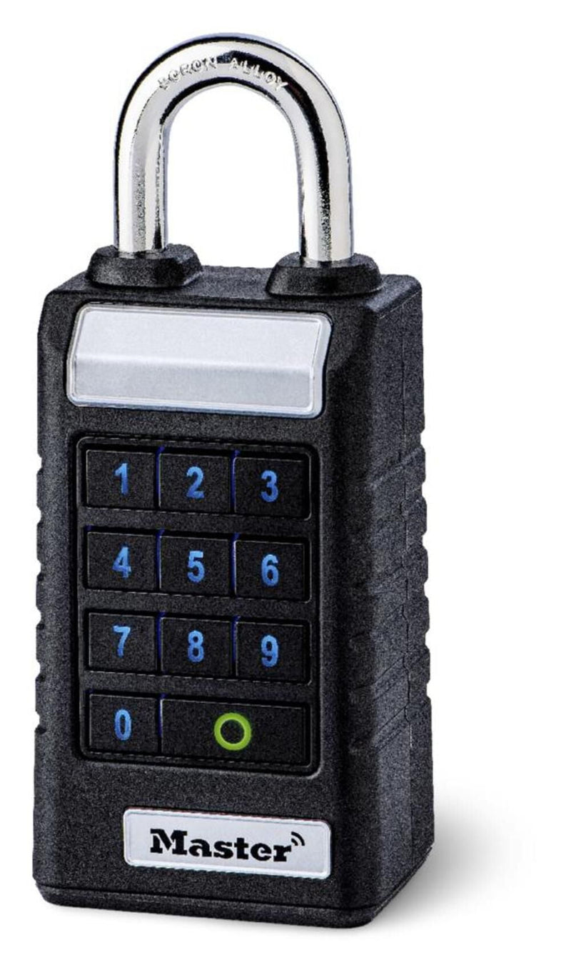 Master Lock ProSeries 5.43 in. H X 1.71 in. W X 2.43  L Metal Single Locking Bluetooth Padlock