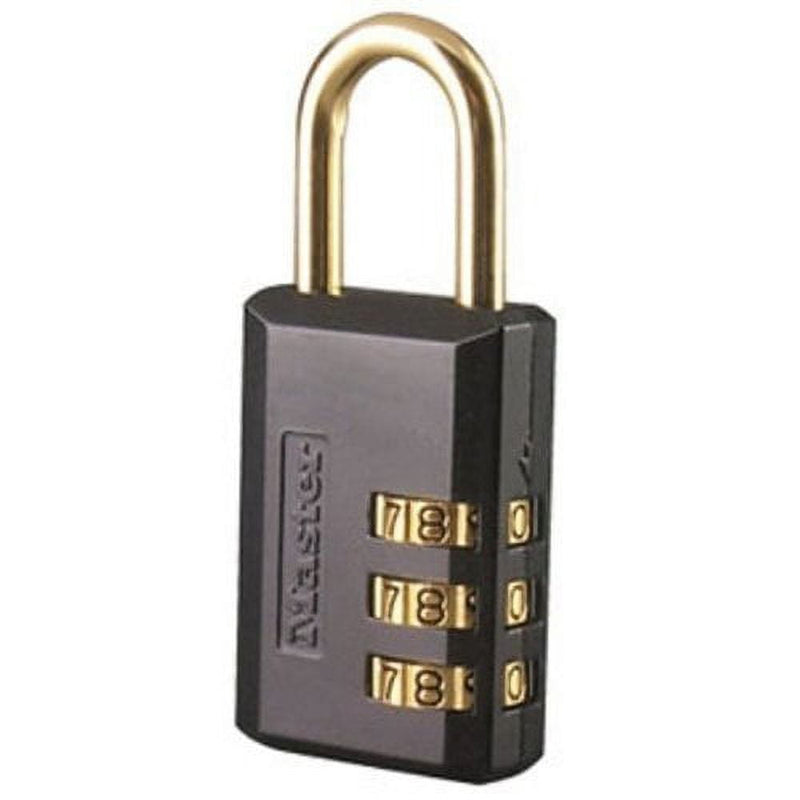 Master Lock 2.18 in. H X 13/16 in. W Steel 3-Dial Combination Padlock