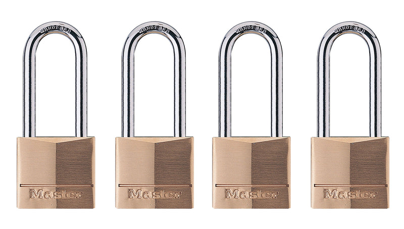 Master Lock 1-9/16 in. W Brass 4-Pin Tumbler Padlock Keyed Alike