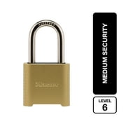 Master Lock 1.13 in. H X 2 in. W X 6.5 in. L Steel 4-Digit Combination Padlock