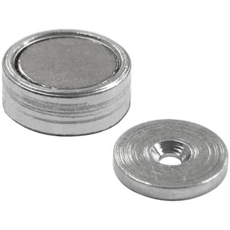 Magnet Source .25 in. L X .625 in. W Silver Super Latch Magnets 16 lb. pull 2 pc