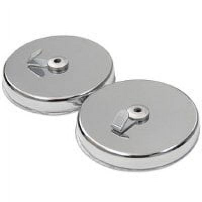 Magnet Source 2-5/8 in. L X 2.63 in. W Silver Magnetic Hooks 35 lb. pull 2 pc