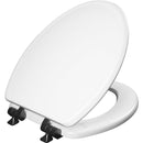 Mayfair by Bemis Benton Slow Close Elongated White Enameled Wood Toilet Seat