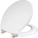 Mayfair by Bemis Benton Slow Close Round White Enameled Wood Toilet Seat