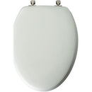 Mayfair by Bemis Edgewater Elongated White Enameled Wood Toilet Seat