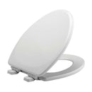Mayfair by Bemis Lannon Slow Close Elongated White Enameled Wood Toilet Seat