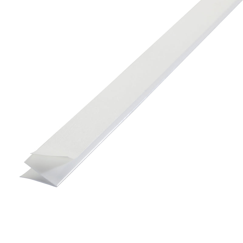 M-D White Plastic Weatherstrip For V Shaped 17 ft. L X 7/8 in.