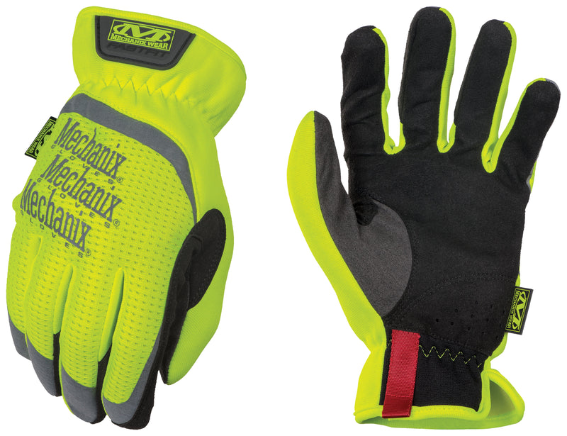 Mechanix Wear FastFit Full Finger Work Gloves Fluorescent Yellow M 1 pair