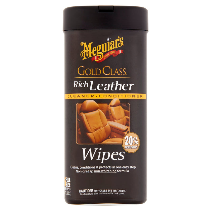 Meguiar's Gold Class Leather Cleaner/Conditioner Wipes 30 ct