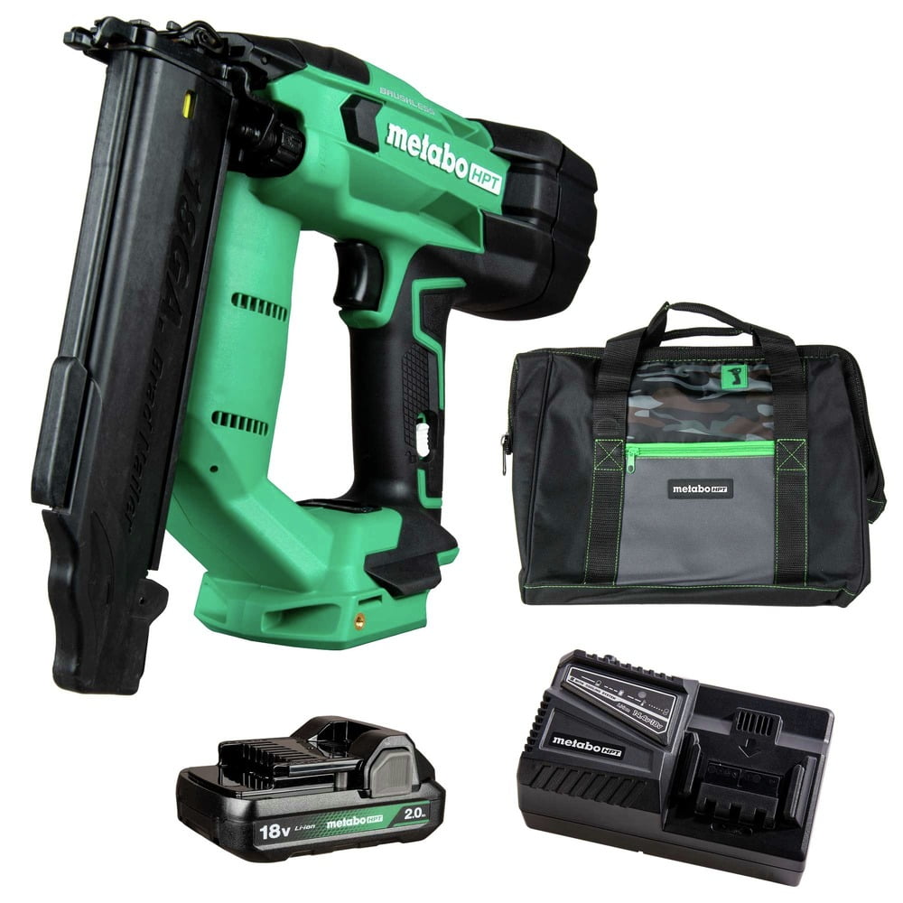Metabo HPT 18 Ga. Cordless Brad Nailer Kit (Battery & Charger) 18 V