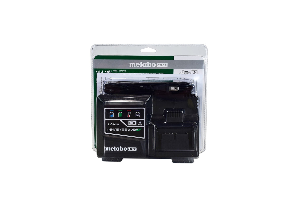 Metabo HPT 18 V Lithium-Ion Battery Charger 1 pk