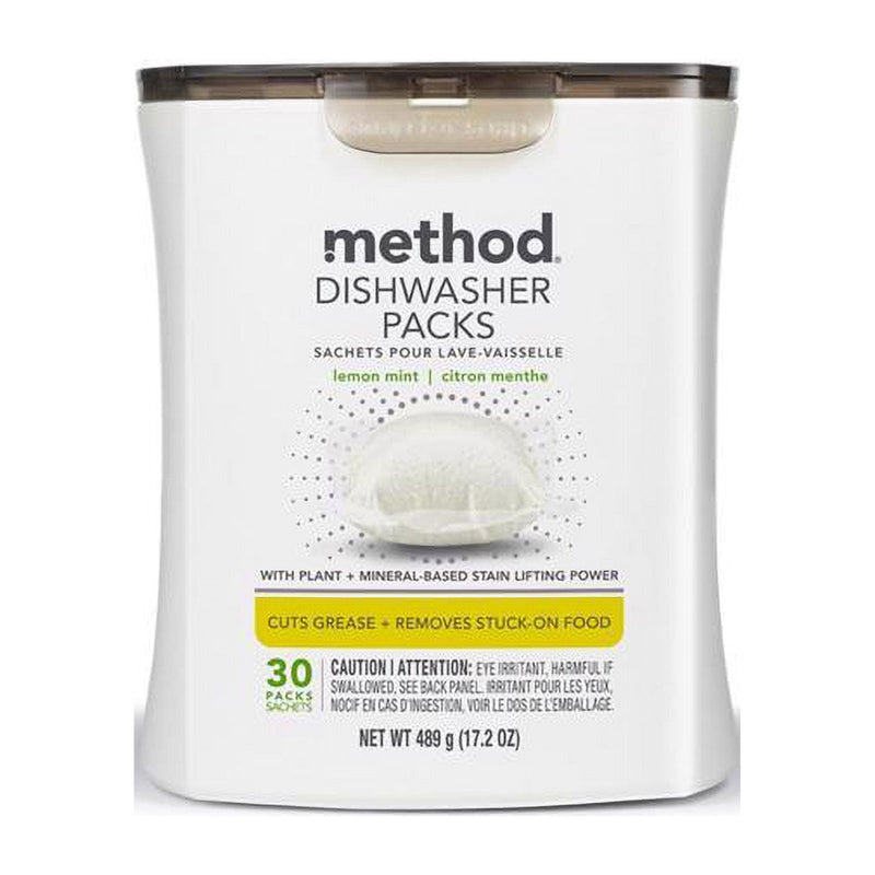 Method Lemon Mint Scent Pods Dishwasher Detergent 17.2 oz 30 pk