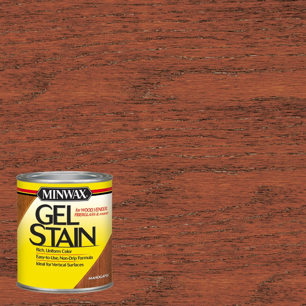 Minwax Semi-Transparent Mahogany Oil-Based Gel Stain 1 qt