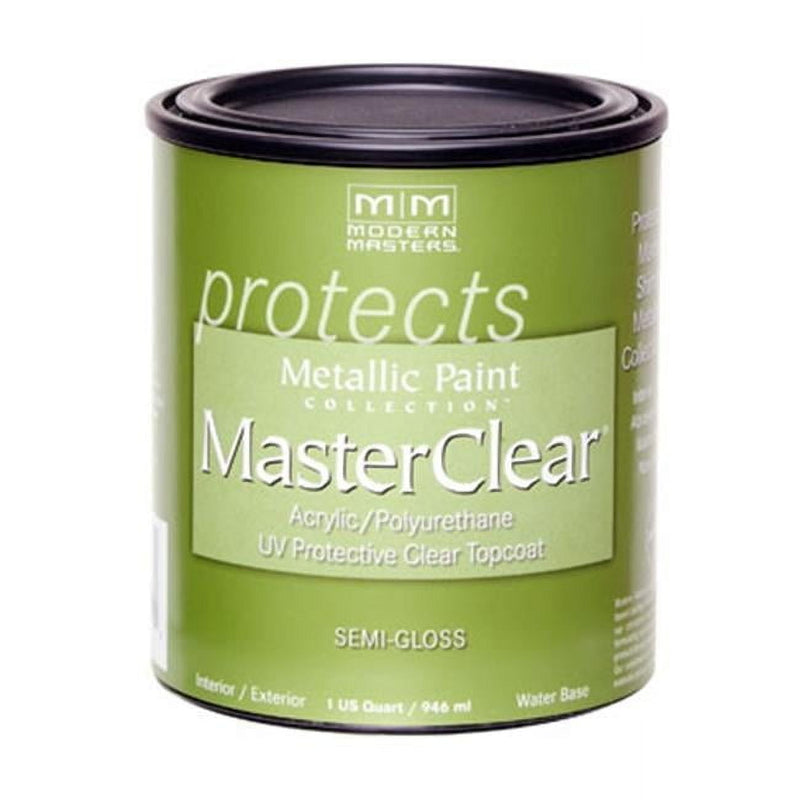 Modern Masters MasterClear Semi-Gloss Clear Water-Based Protective Coating 1 qt