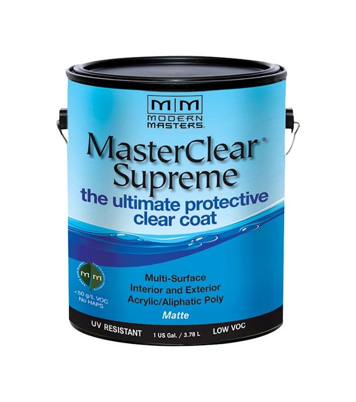 Modern Masters MasterClear Supreme Matte Clear Water-Based Protective Coating 1 gal