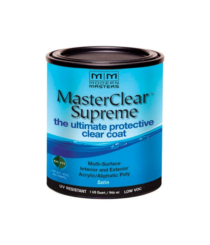 Modern Masters MasterClear Supreme Satin Clear Water-Based Protective Coating 1 qt