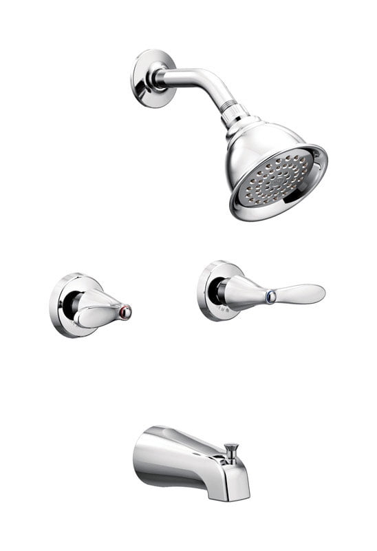 Moen Adler 2-Handle Chrome Tub and Shower Faucet