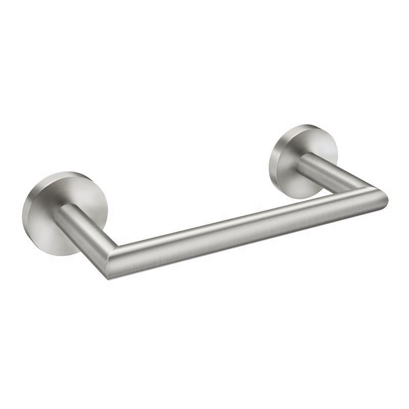 Moen Arlys Brushed Nickel Silver Towel Bar 7-1/4 in. L Zinc