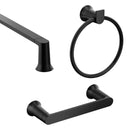 Moen Genta Matte Black Zinc Bath Accessory Set