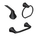 Moen Lindor Matte Black Bathroom Hardware Kit 18 in. L Zinc