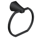 Moen Lindor Matte Black Towel Ring Zinc