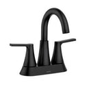 Moen Mikah Matte Black Two-Handle Bathroom Sink Faucet 4 in.