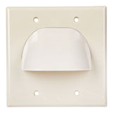 Monster Just Hook It Up White 2 gang Plastic Home Theater Wall Plate 2 pk